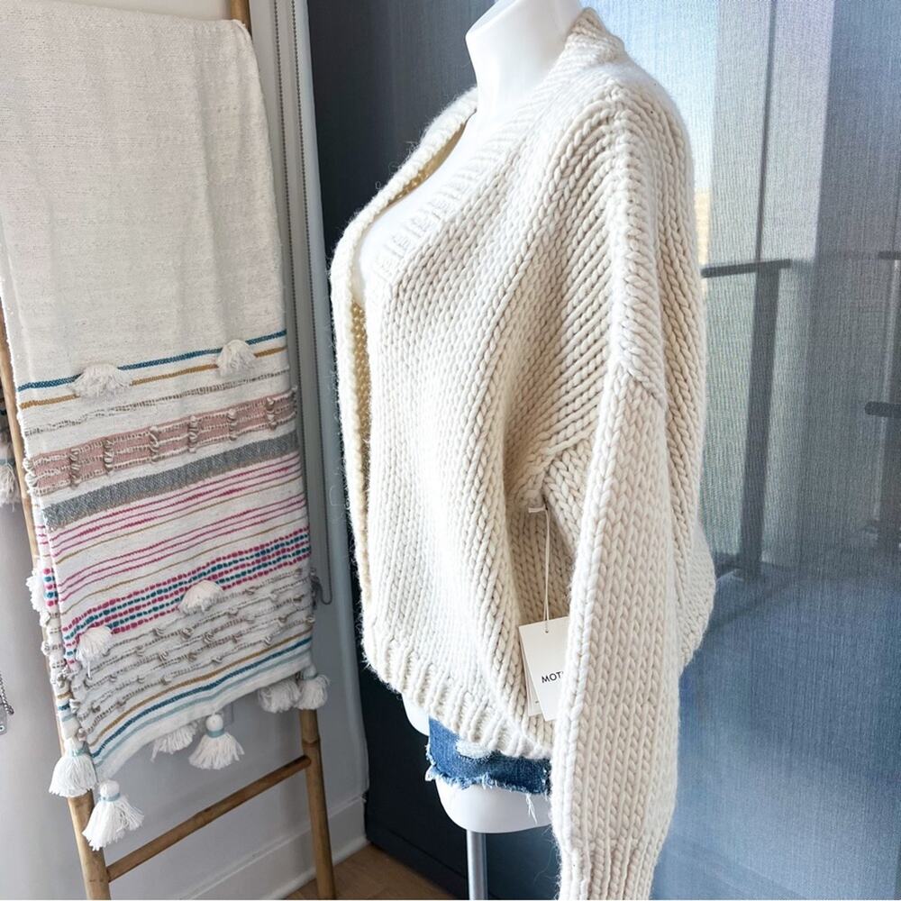 Mother Soul Serenade Criss Cross Chunky Knit Pullover Jumper Sweater Size Medium - Picture 6 of 12